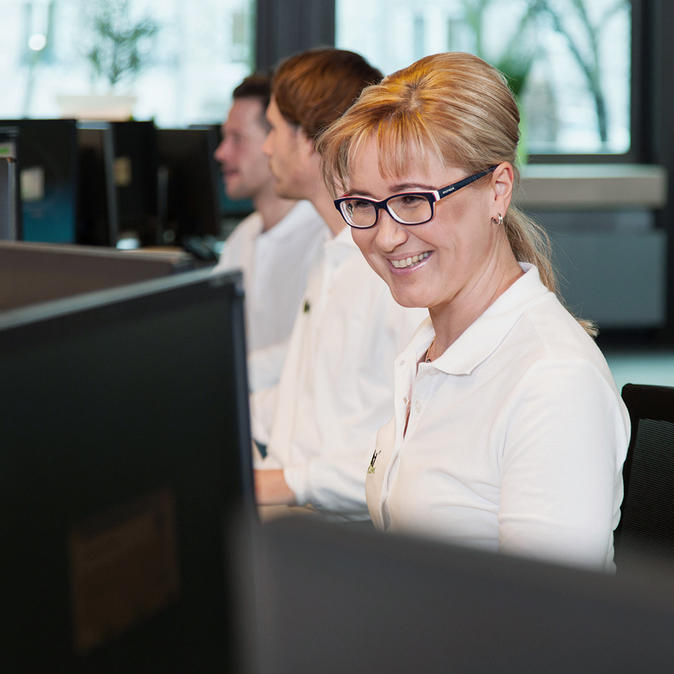 Mitarbeiter der Vitakt Serviceleitstelle